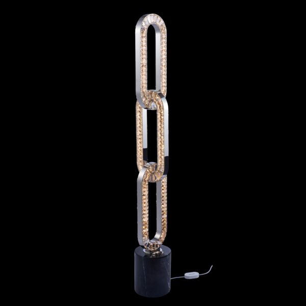 Catena 75-in Chrome/Clear Floor Lamp