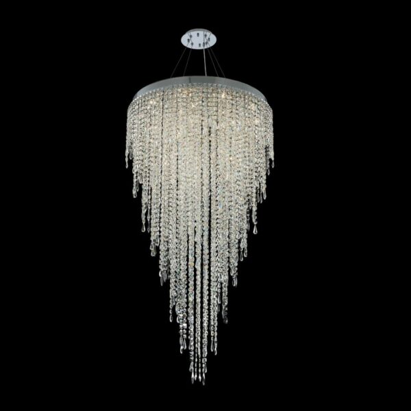 Tenuta 32In Conv Pendant Flush Mount Crystal