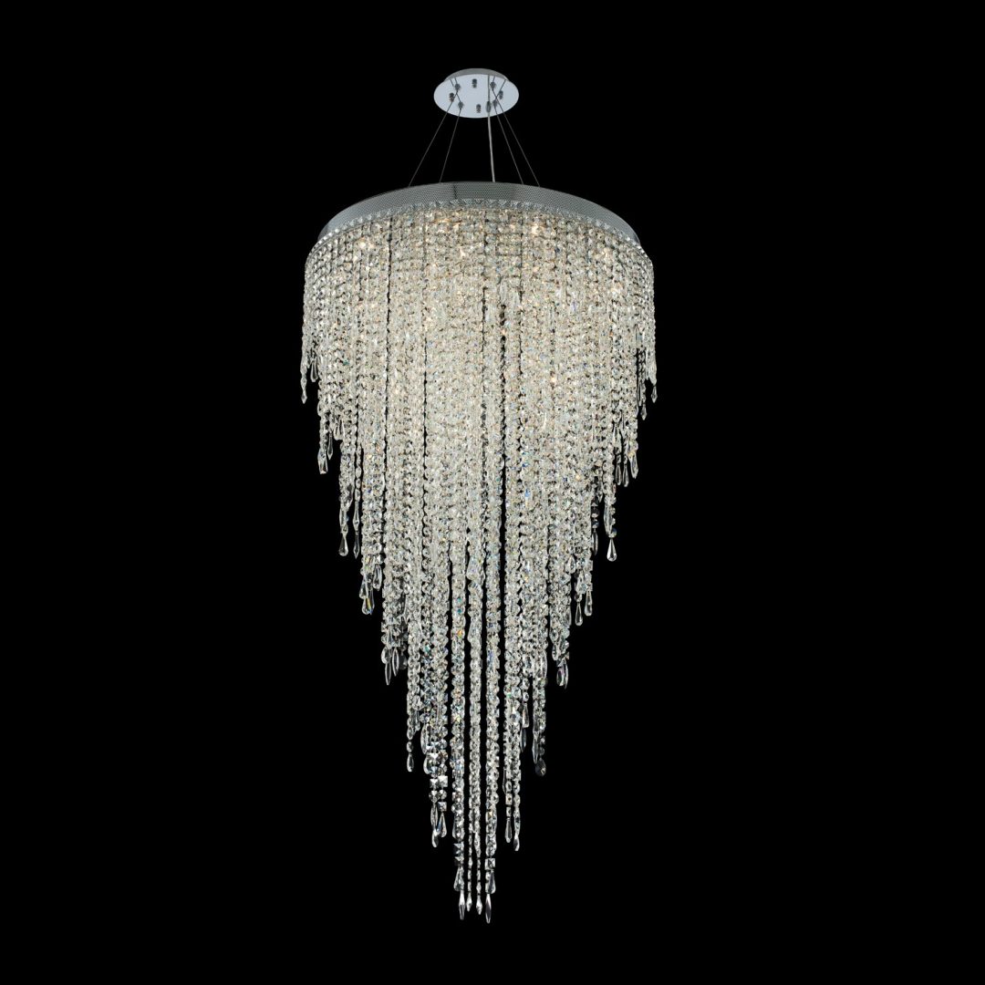 Tenuta 32In Conv Pendant Flush Mount Crystal