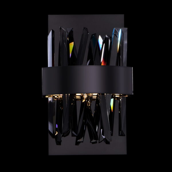 Glacier 12-in (8-watt) LED Black Nickel ADA Wall Sconce
