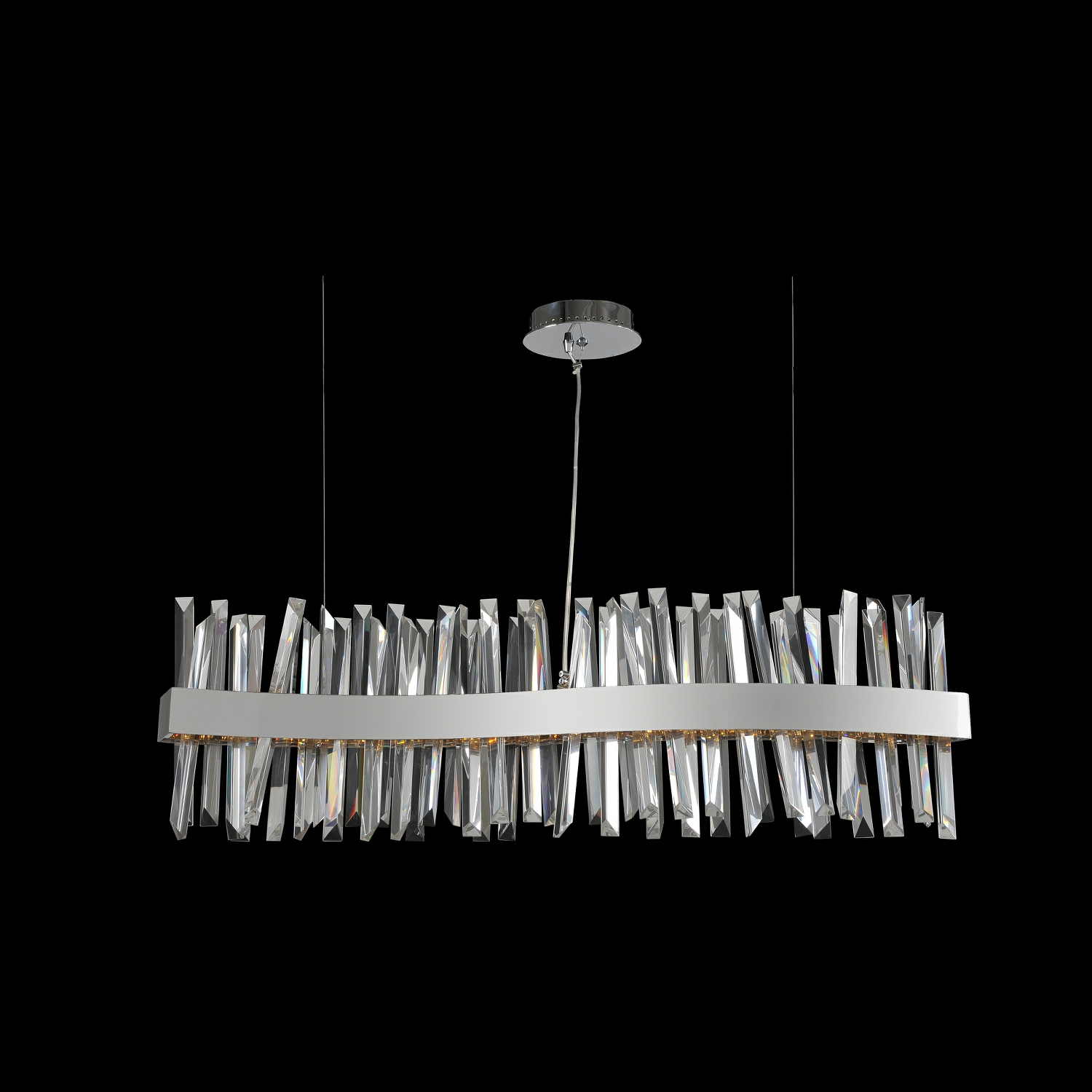 Glacier 42 Inch Led Wave Island Light