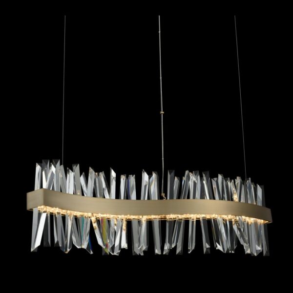 Glacier 42 Inch Led Wave Island Light