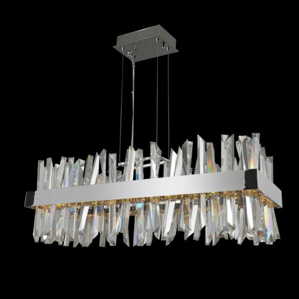 Glacier 36 Inch Rectangular Led Island