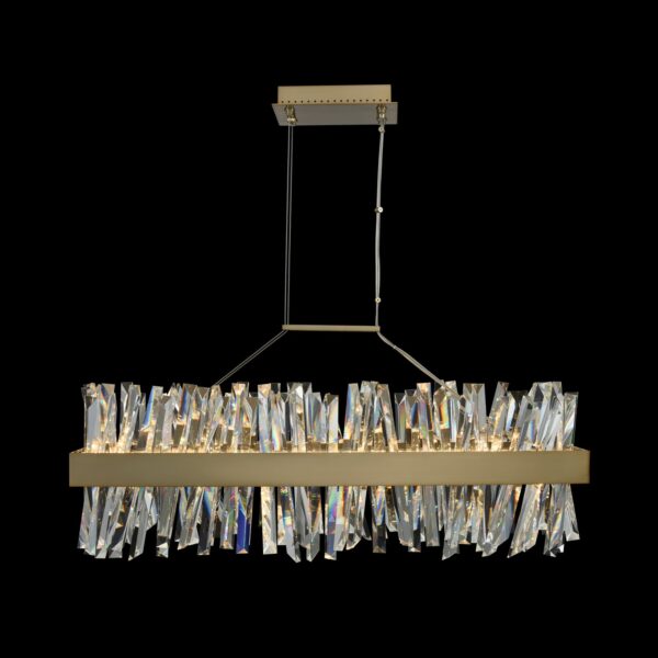 Glacier 36 Inch Rectangular Led Island