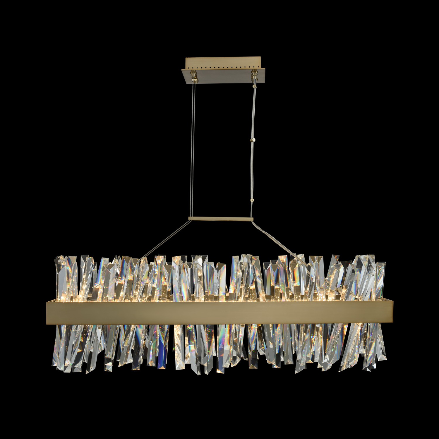 Glacier 36 Inch Rectangular Led Island