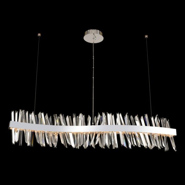Glacier 60 Inch Led Wave Island