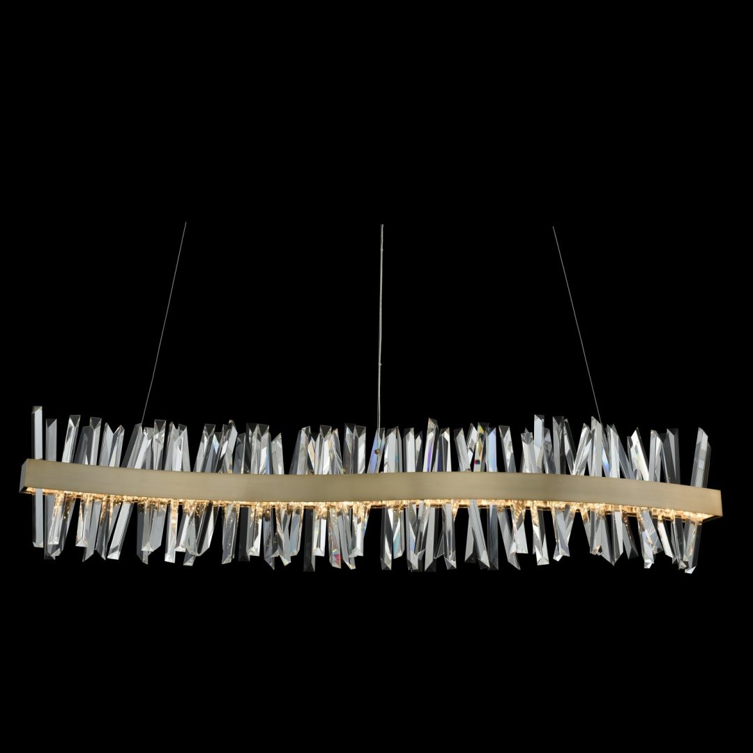 Glacier 60 Inch Led Wave Island