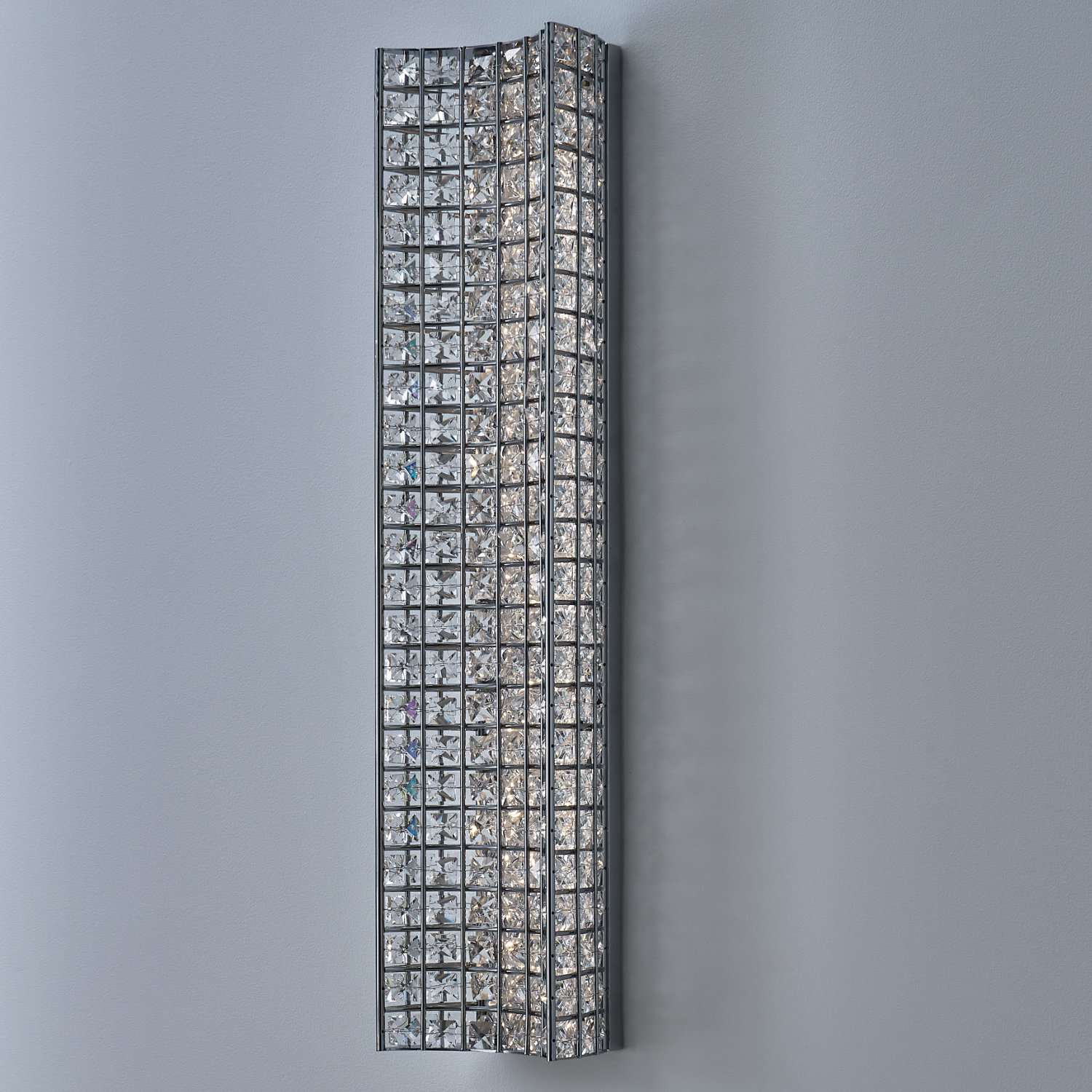 Nuvole 26-in Chrome/Crystal Wall Sconce - Image 3