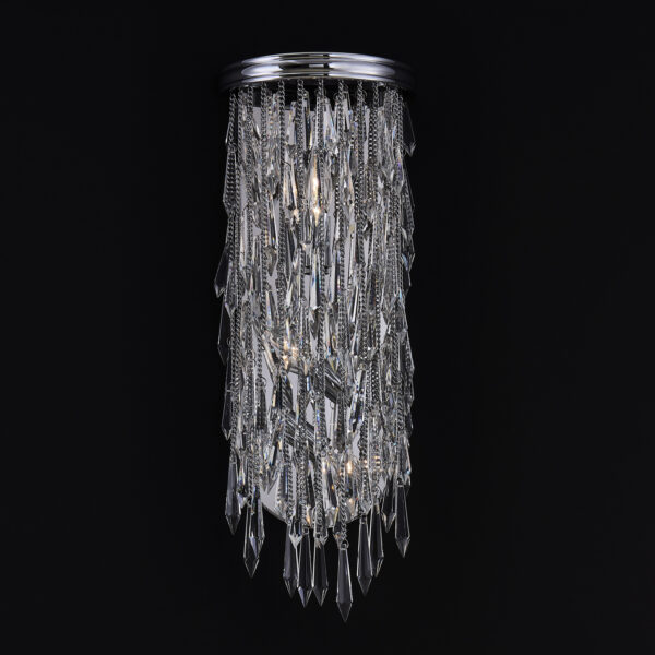Frangia 22-in Chrome/Crystal Wall Sconce