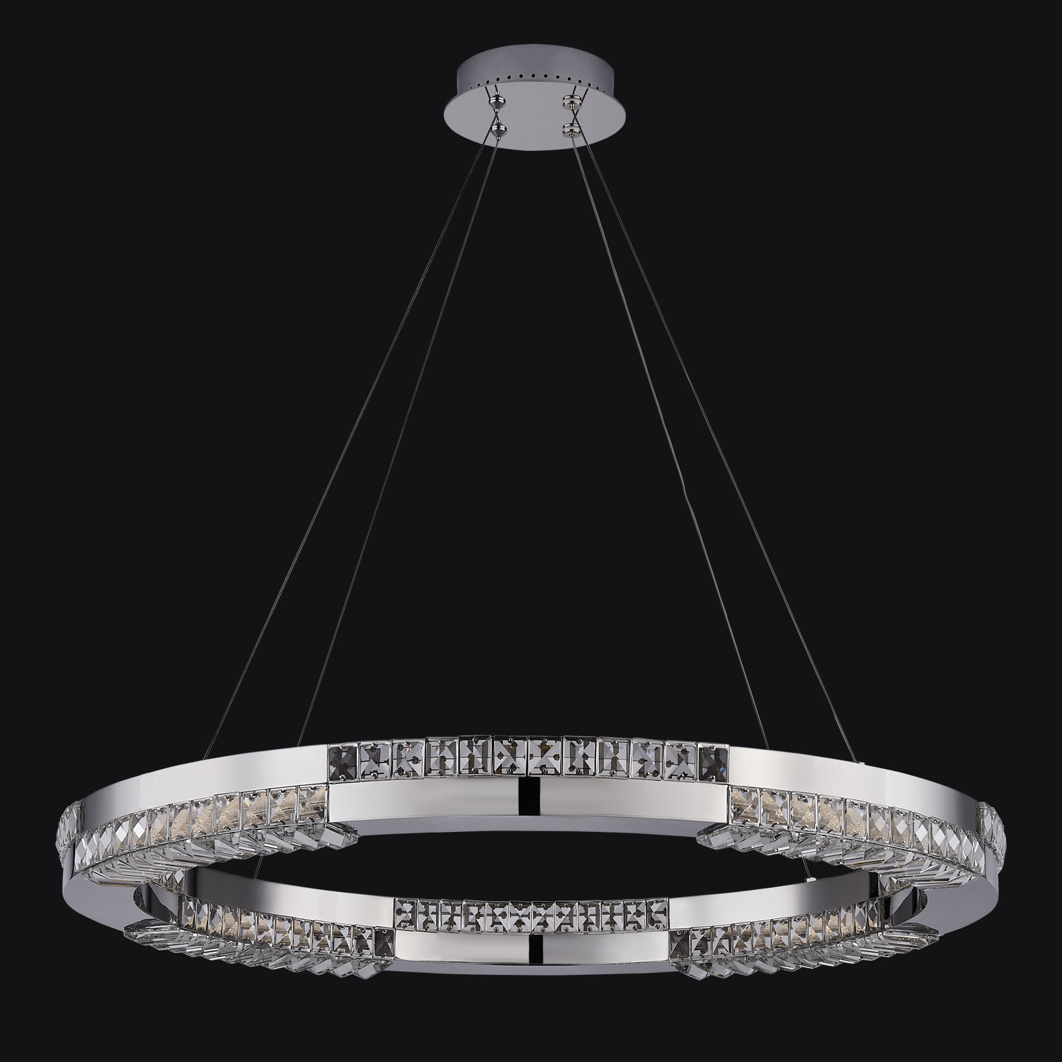 Dama 34In Chrome Pendant
