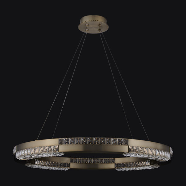 Dama 34In Winter Brass Pendant
