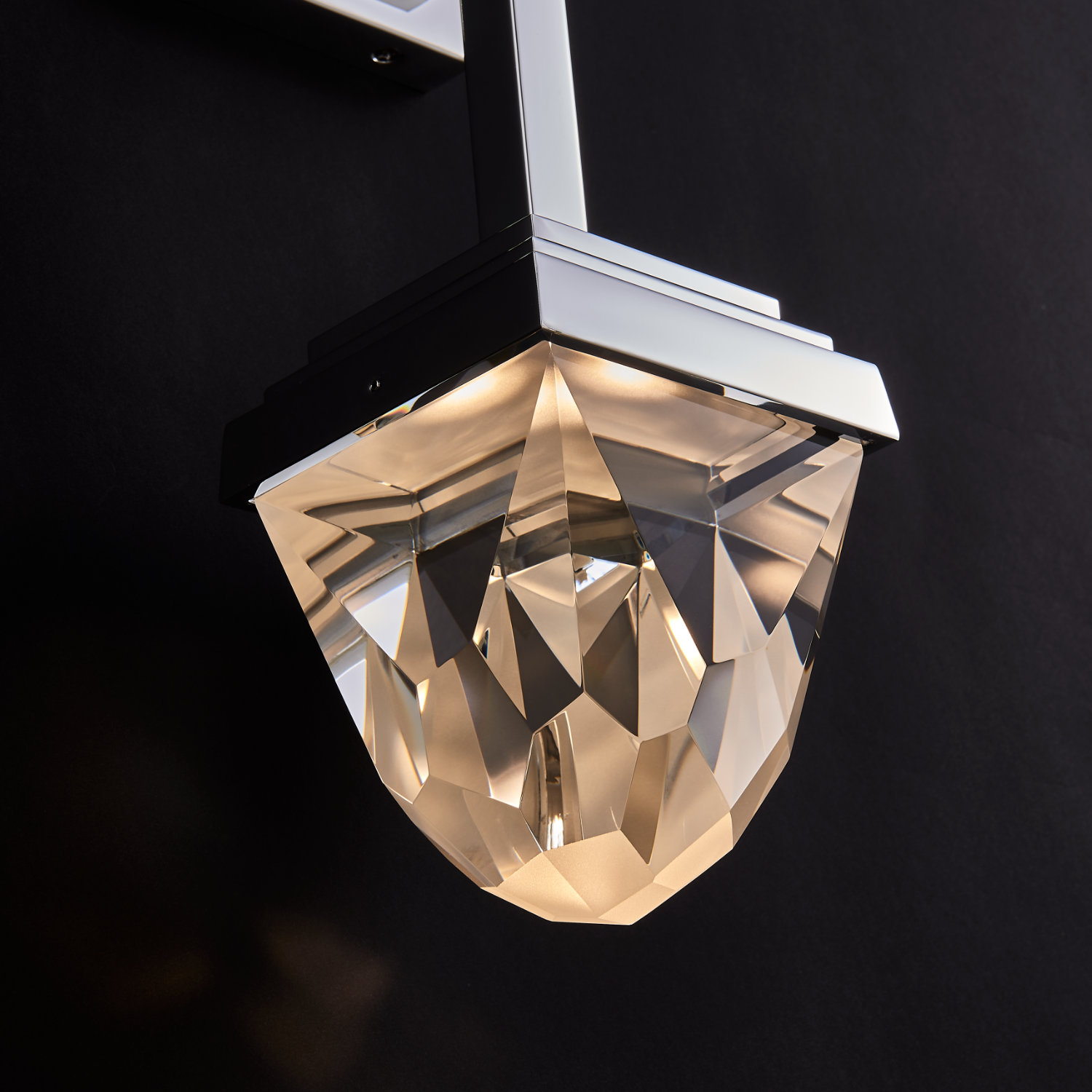 Taglio Led Pol Silver Sconce - Image 2
