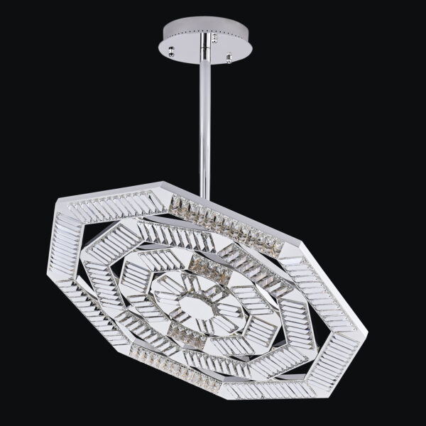 Tempo Large Silver Pendant