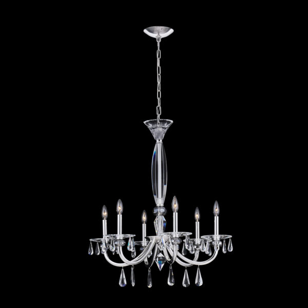 Passo 6 Lt Silver Chandelier