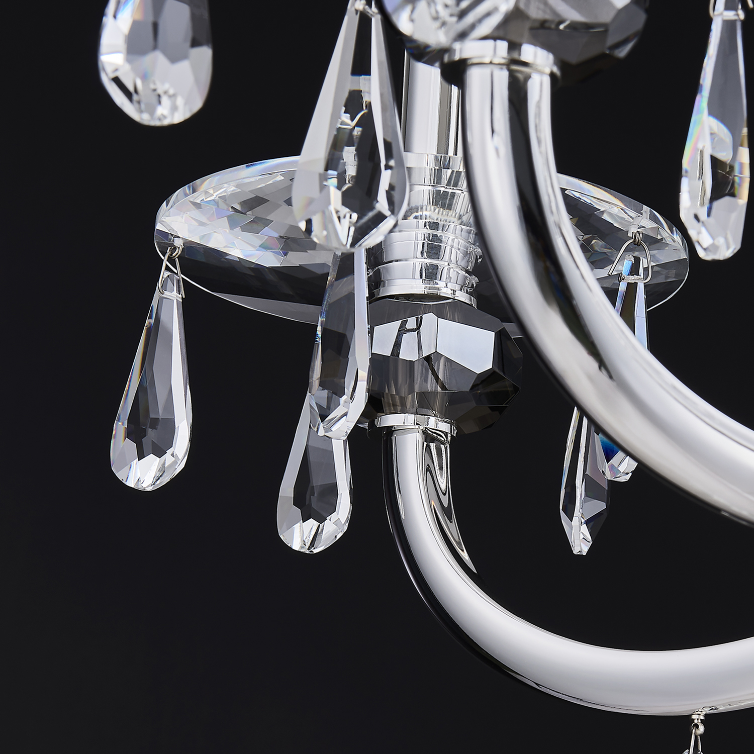 Passo 6 Lt Silver Chandelier - Image 2