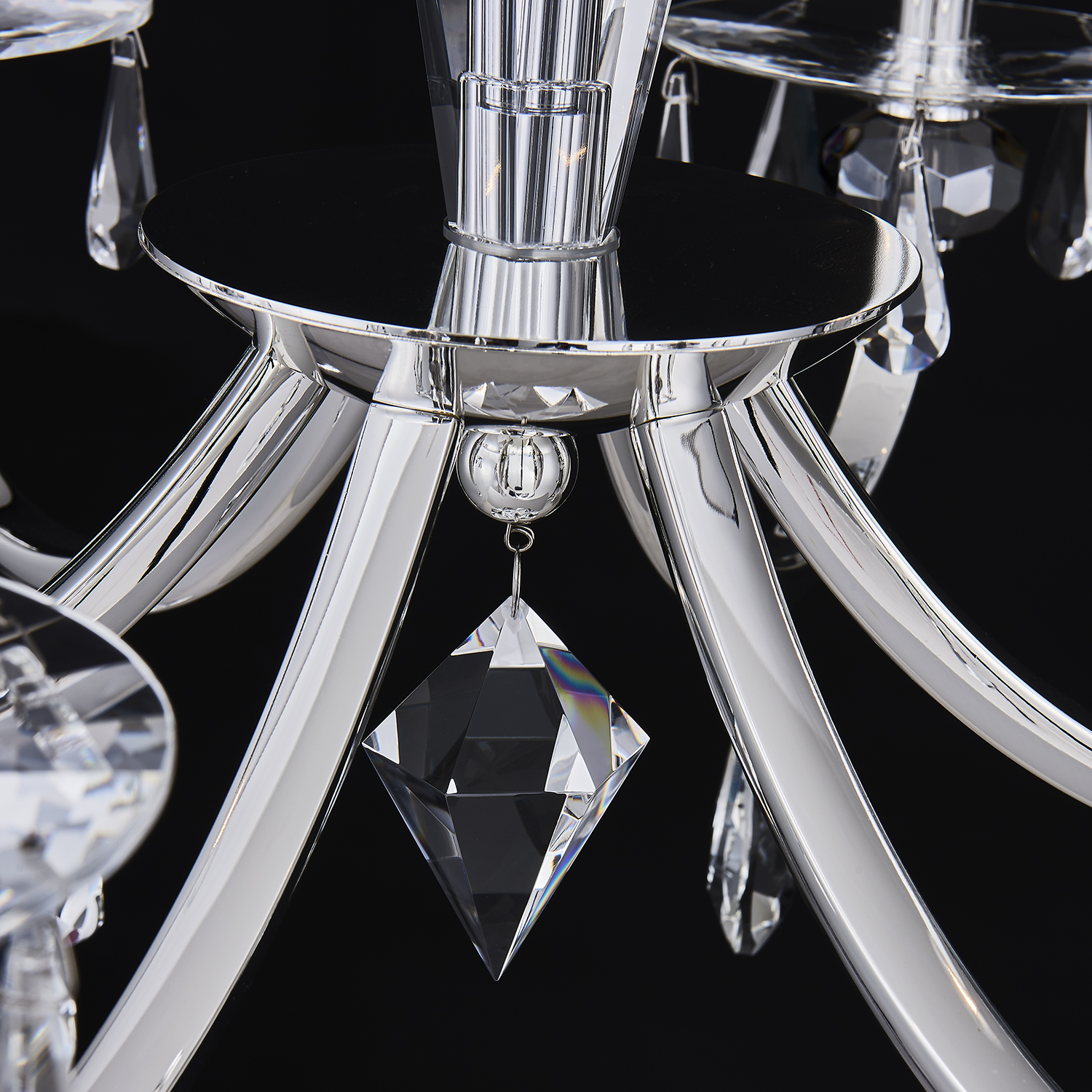 Passo 6 Lt Silver Chandelier - Image 3