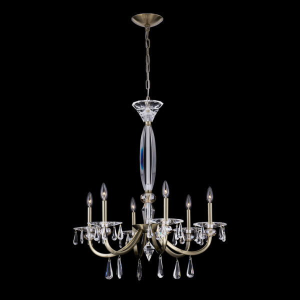 Passo 6 Lt Cham Gld Chandelier