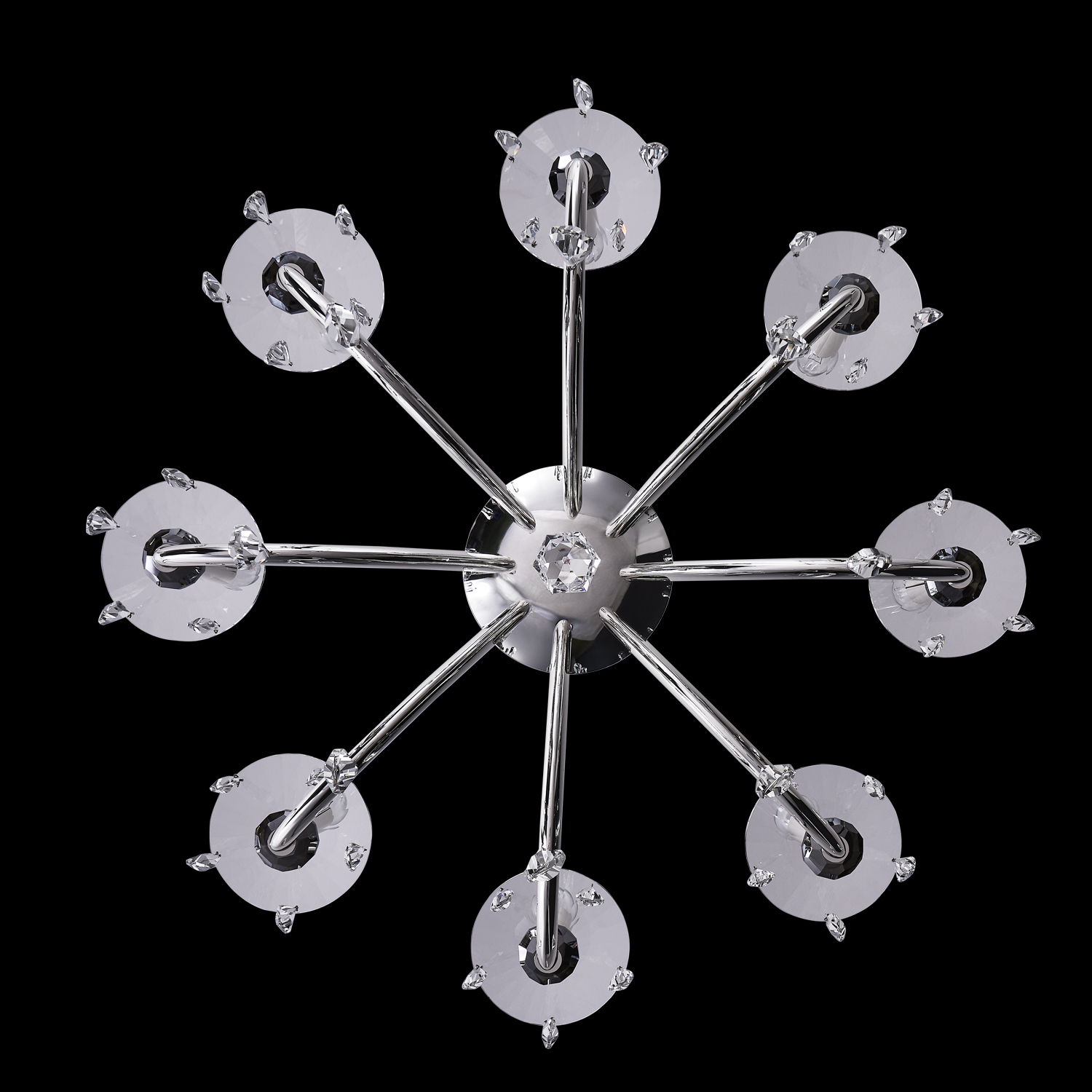 Passo 8 Lt Silver Chandelier - Image 2