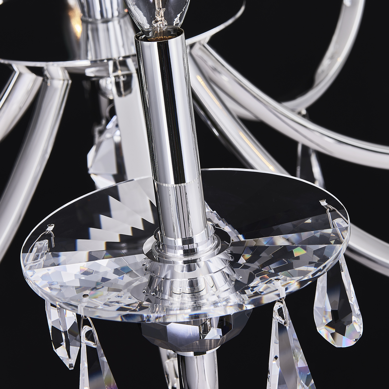 Passo 8 Lt Silver Chandelier - Image 3