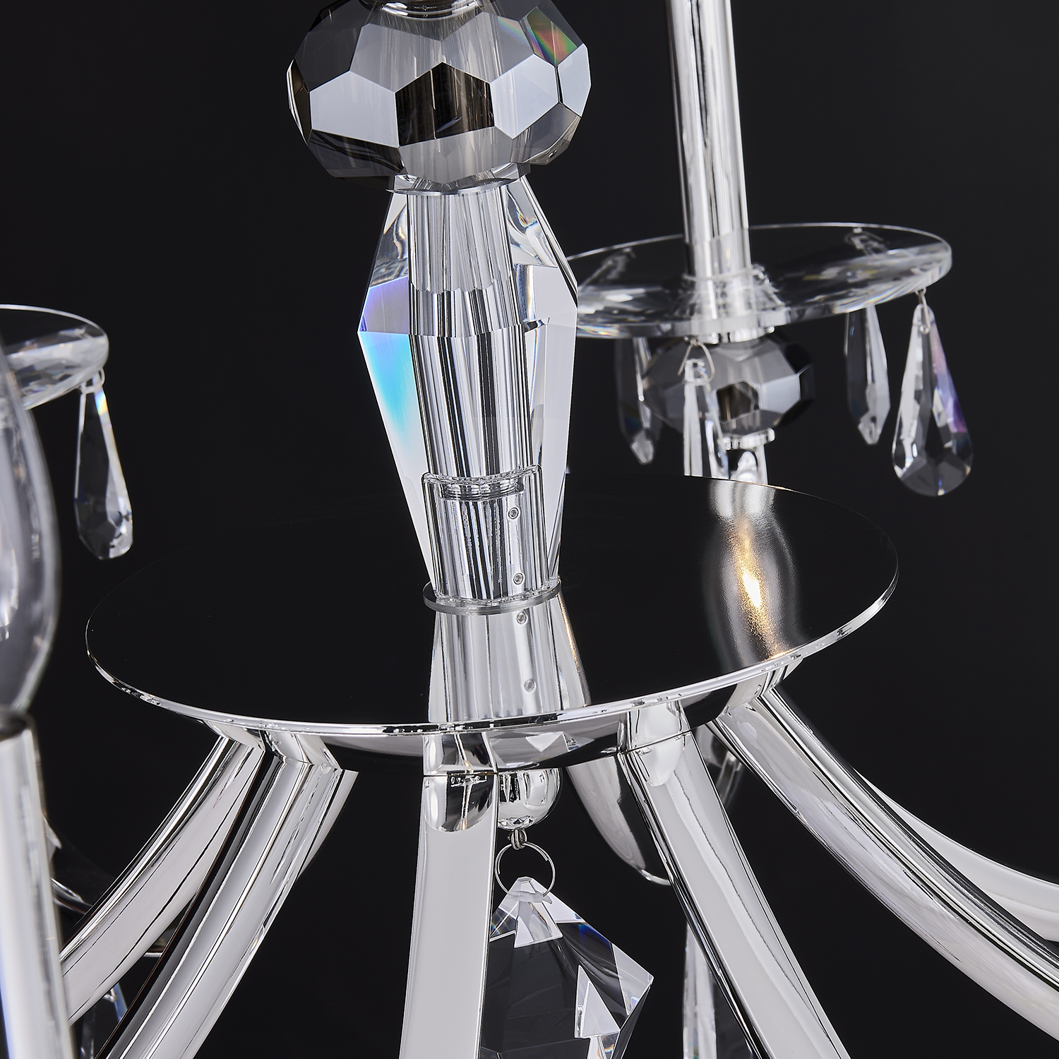 Passo 8 Lt Silver Chandelier - Image 4