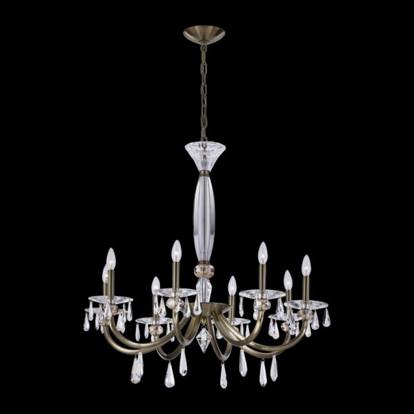 Passo 8 Lt Cham Gld Chandelier