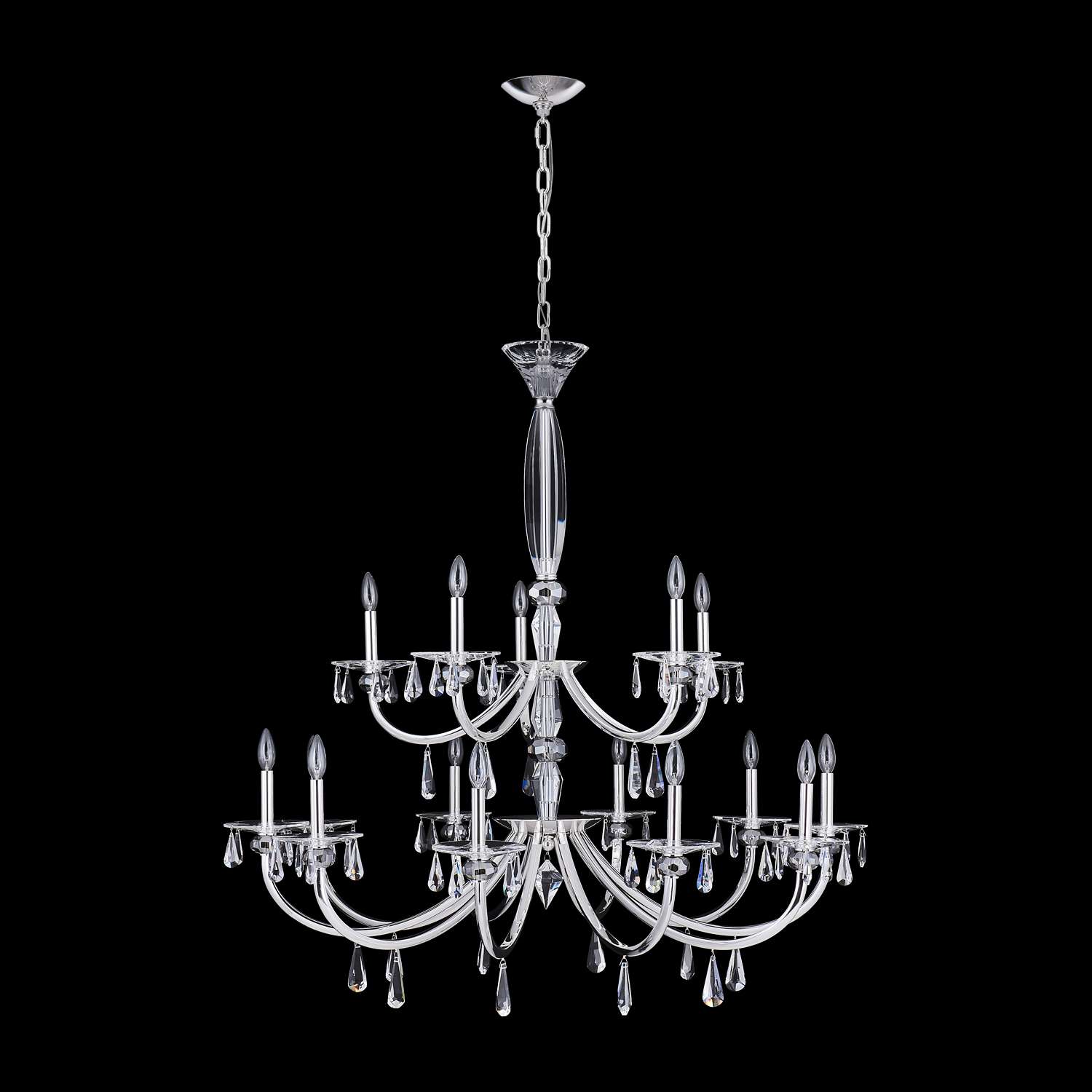 Passo 15 Lt Silver Chandelier