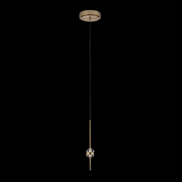 Goccia 6.25-in (7-watt) LED Winter Brass Mini Pendant