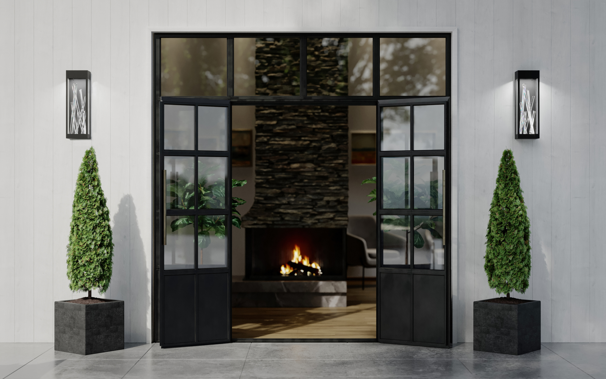 Arpione Esterno 24 In Outdoor Wall Sconce - Image 3
