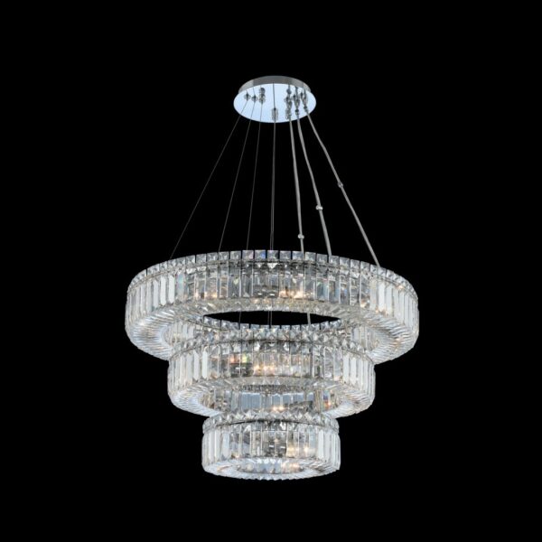 Quantum Rondelle 18 Lt 3Tier Round Pendant
