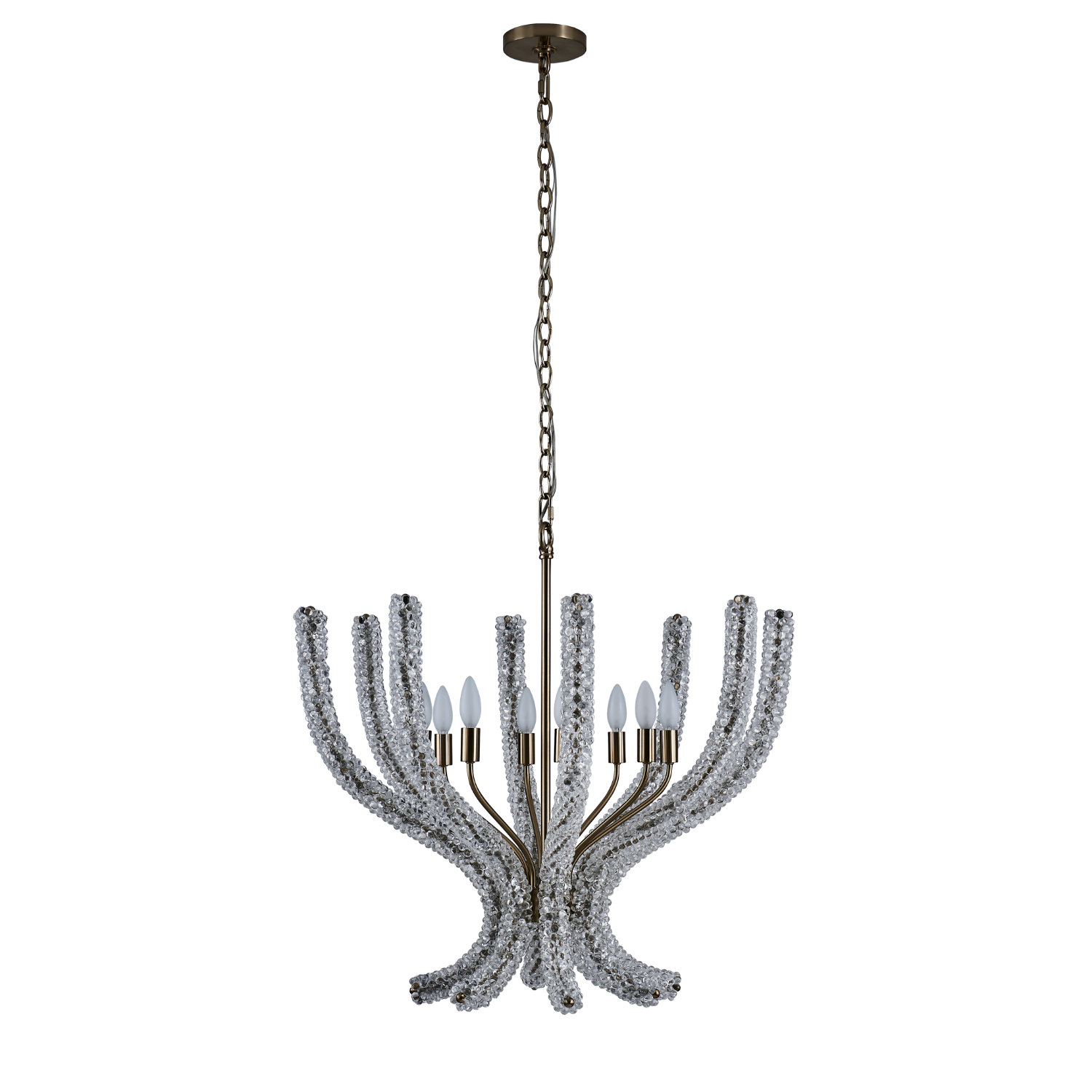 CORAL 30 IN CLEAR CHANDELIER - Image 3