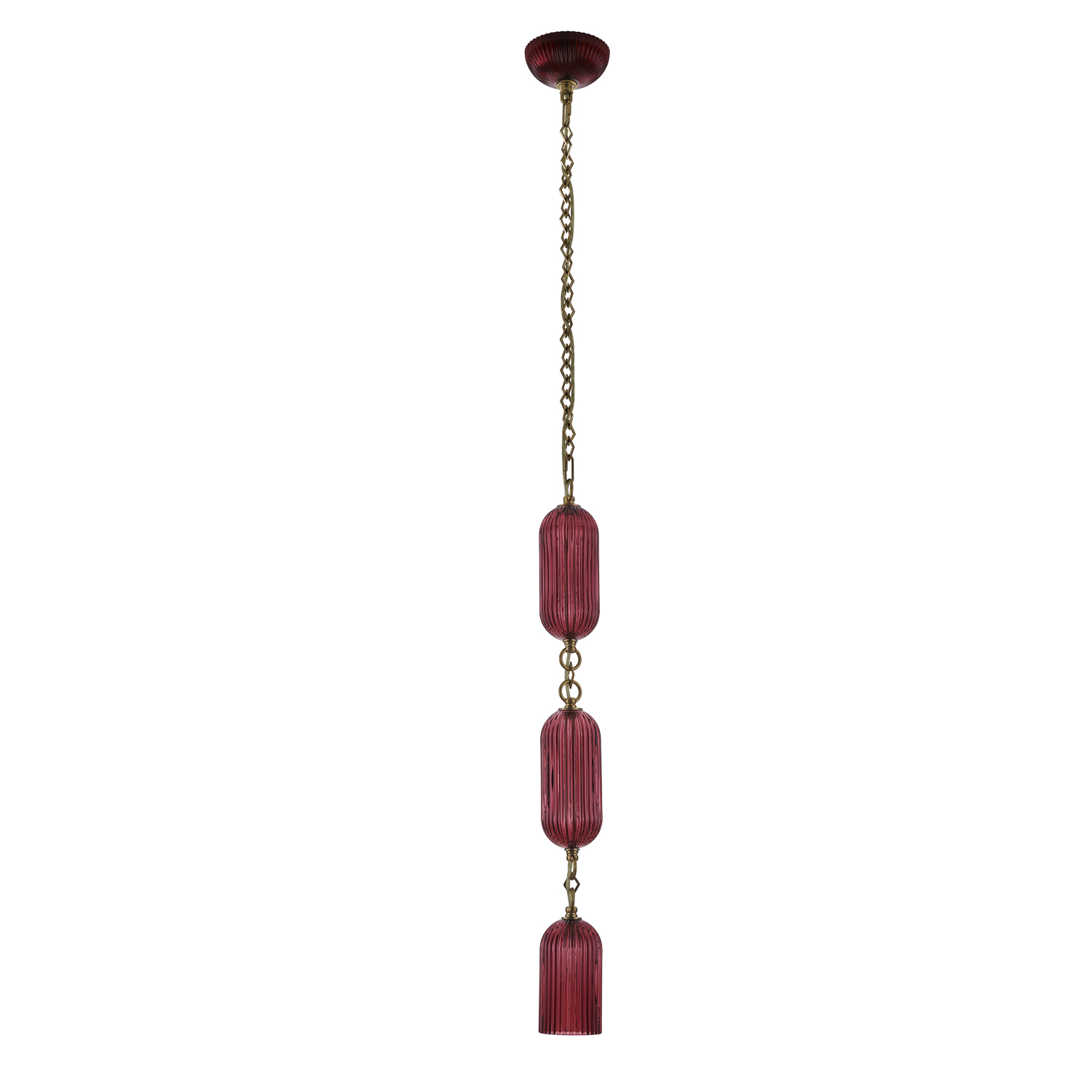 Verde 4-in 1 Light (40-watt) Satin Brass Pendant - Image 2