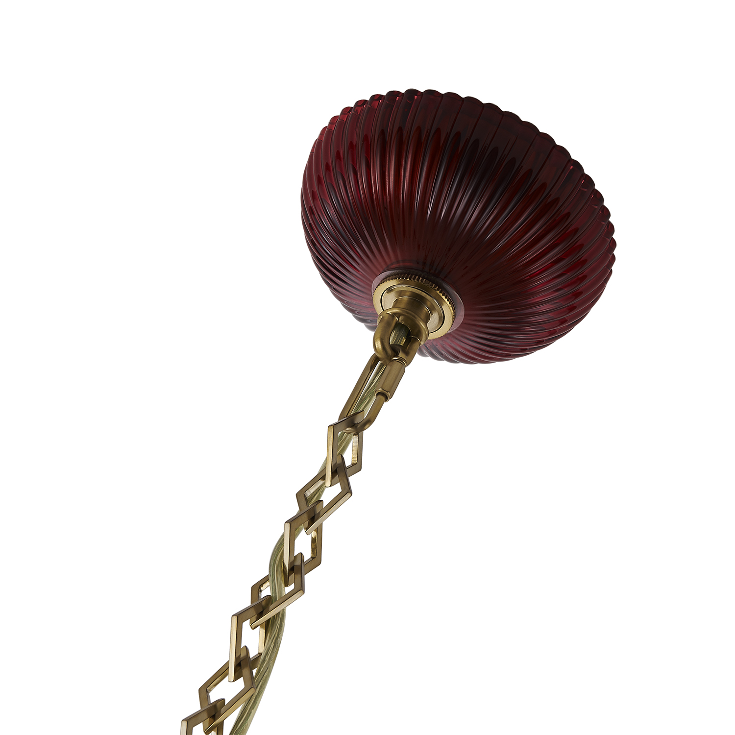 Verde 4-in 1 Light (40-watt) Satin Brass Pendant - Image 5