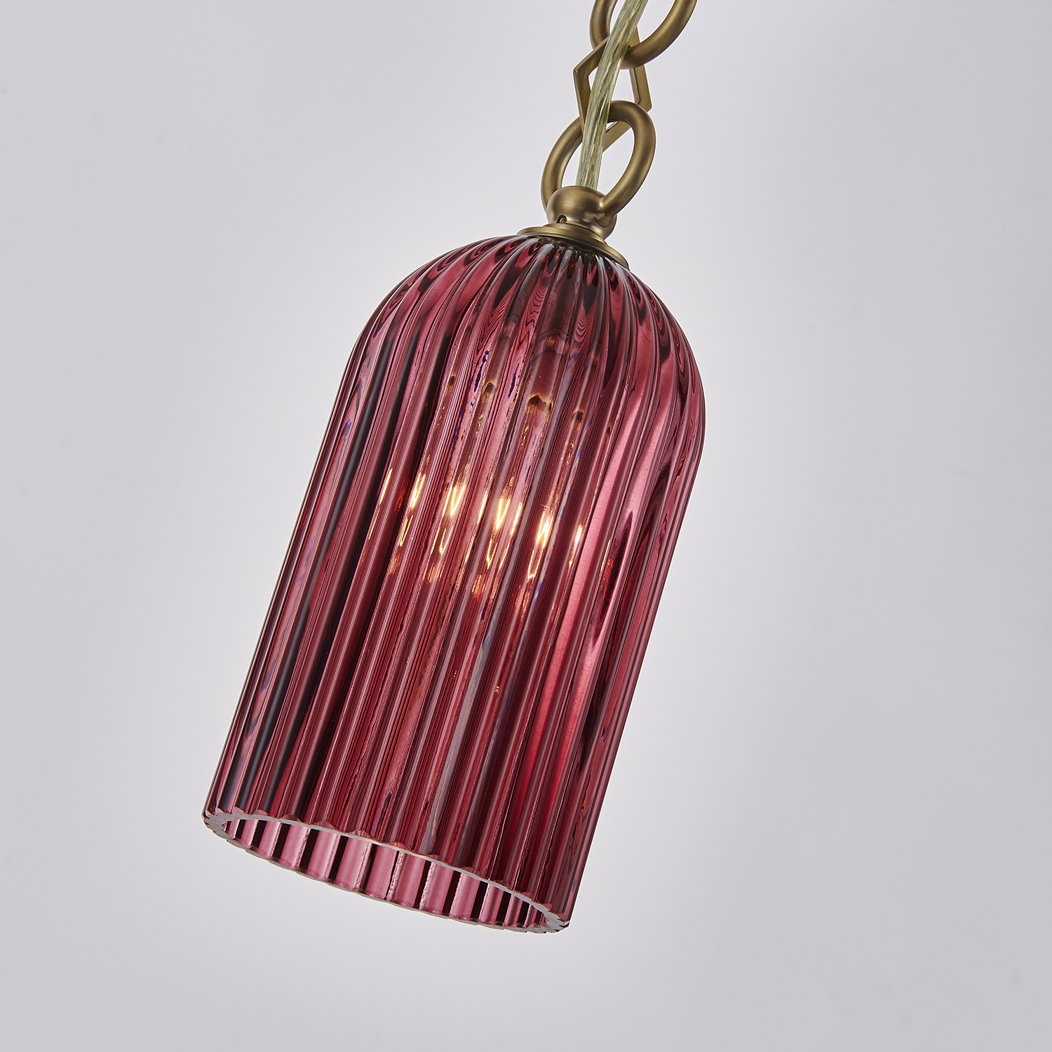 Verde 4-in 1 Light (40-watt) Satin Brass Pendant - Image 6