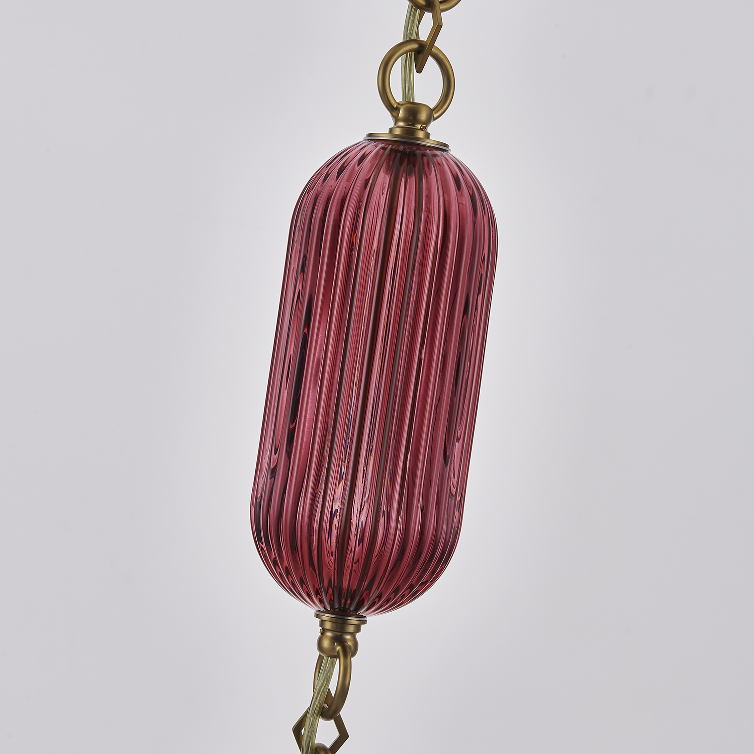 Verde 4-in 1 Light (40-watt) Satin Brass Pendant - Image 7