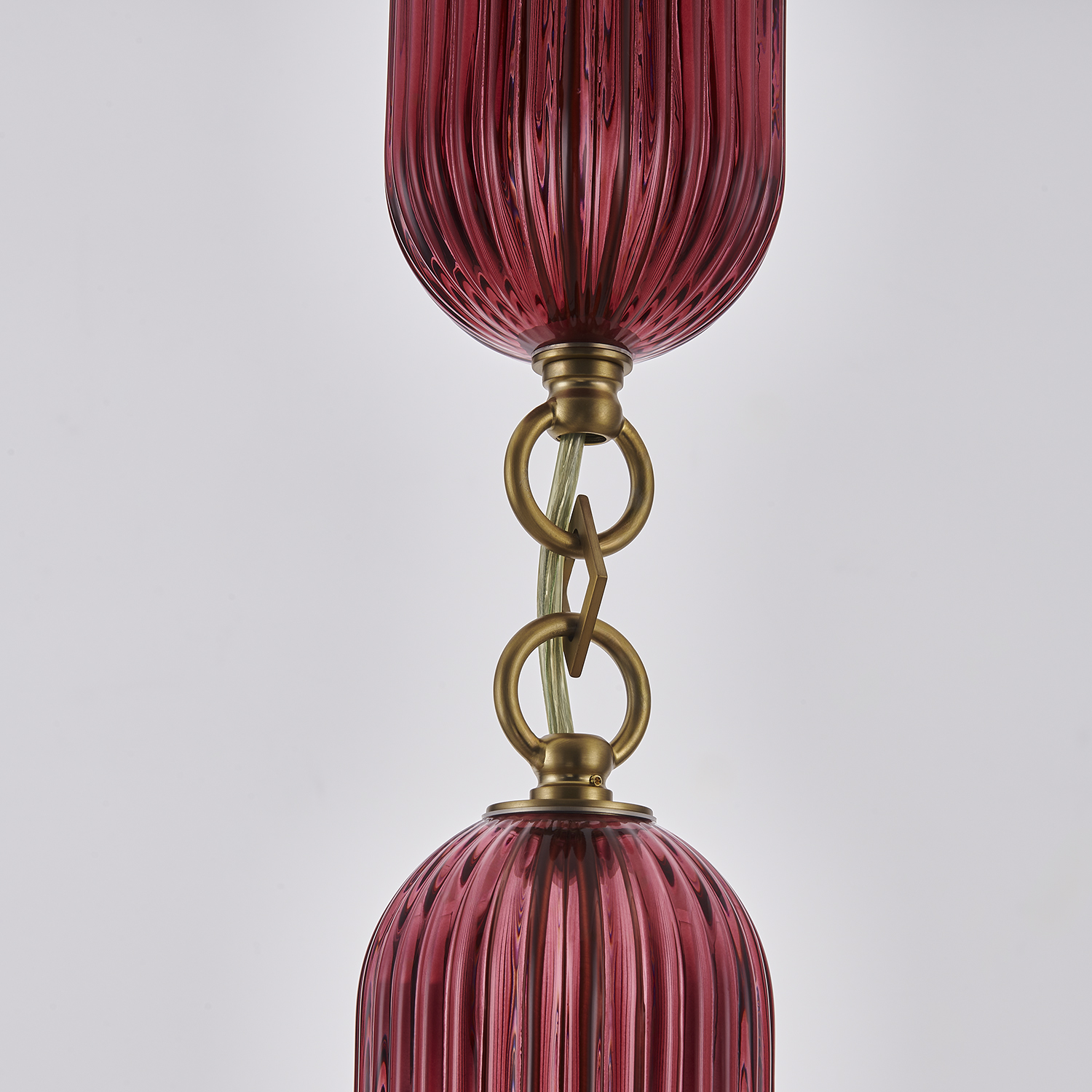 Verde 4-in 1 Light (40-watt) Satin Brass Pendant - Image 8