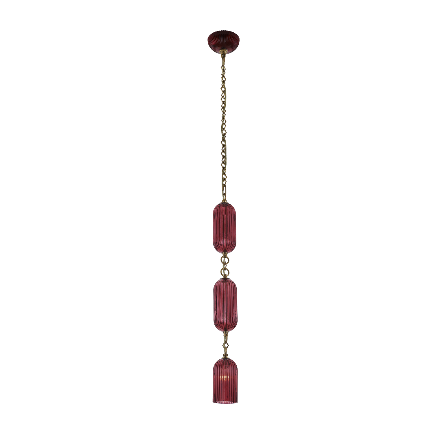 Verde 4-in 1 Light (40-watt) Satin Brass Pendant - Image 10