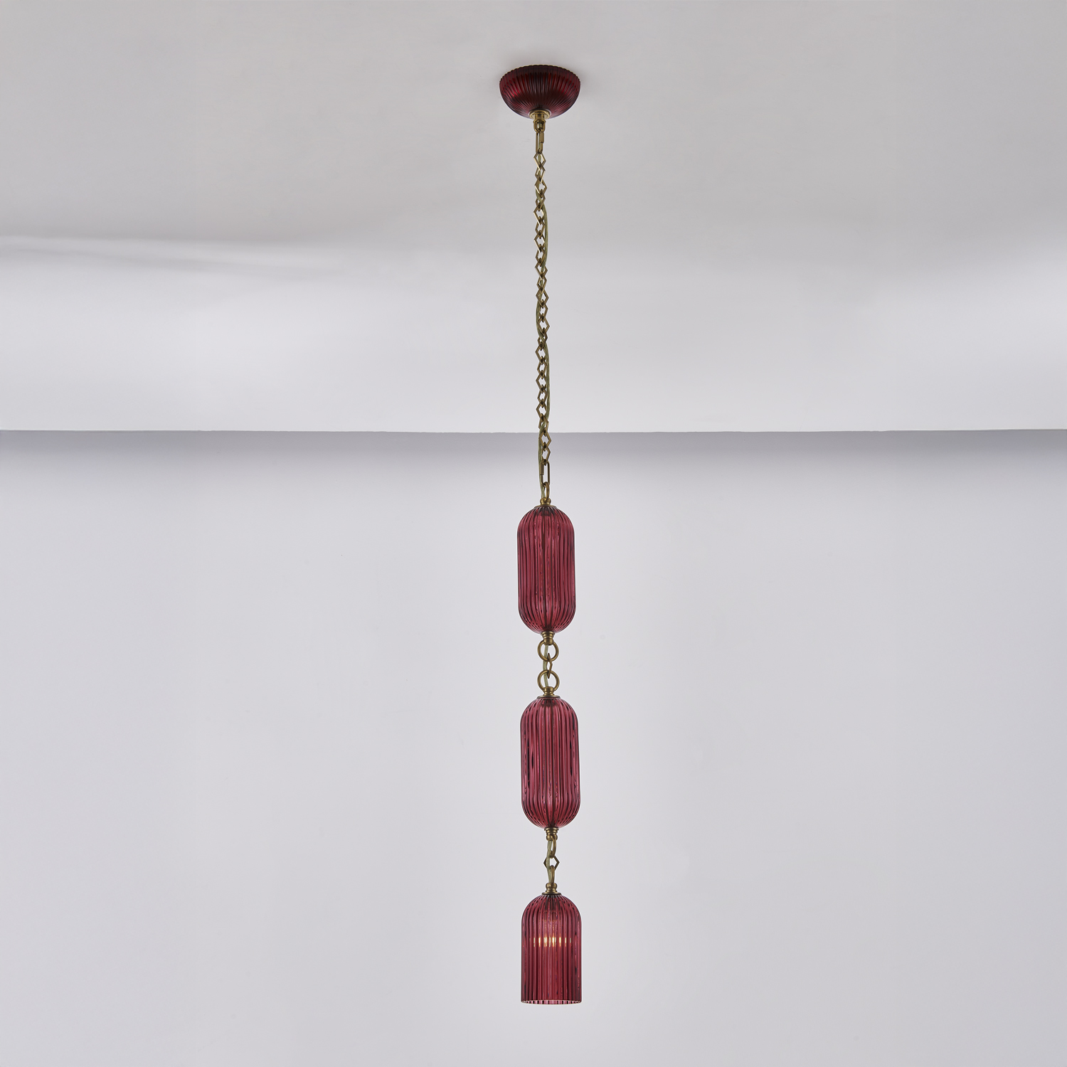 Verde 4-in 1 Light (40-watt) Satin Brass Pendant - Image 12