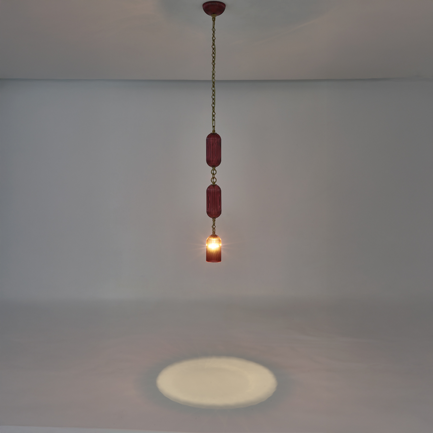 Verde 4-in 1 Light (40-watt) Satin Brass Pendant - Image 13