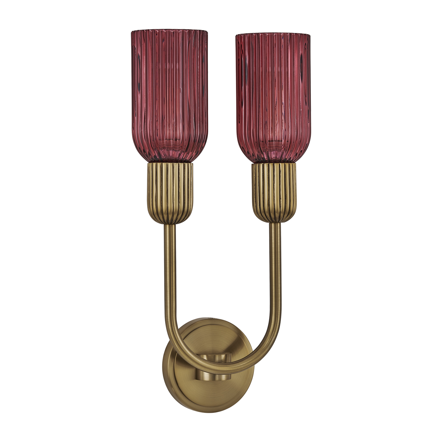 Verde 10-in 2 Light (40-watt) Satin Brass Wall Sconce - Image 2