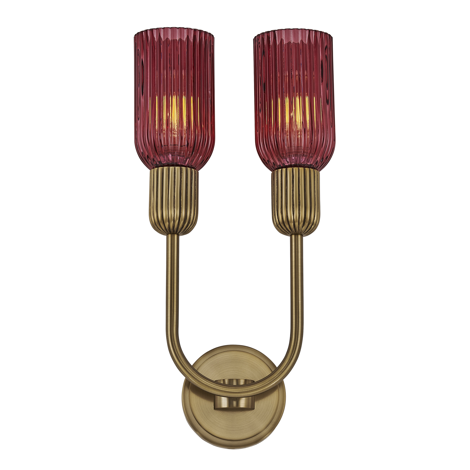 Verde 10-in 2 Light (40-watt) Satin Brass Wall Sconce - Image 3