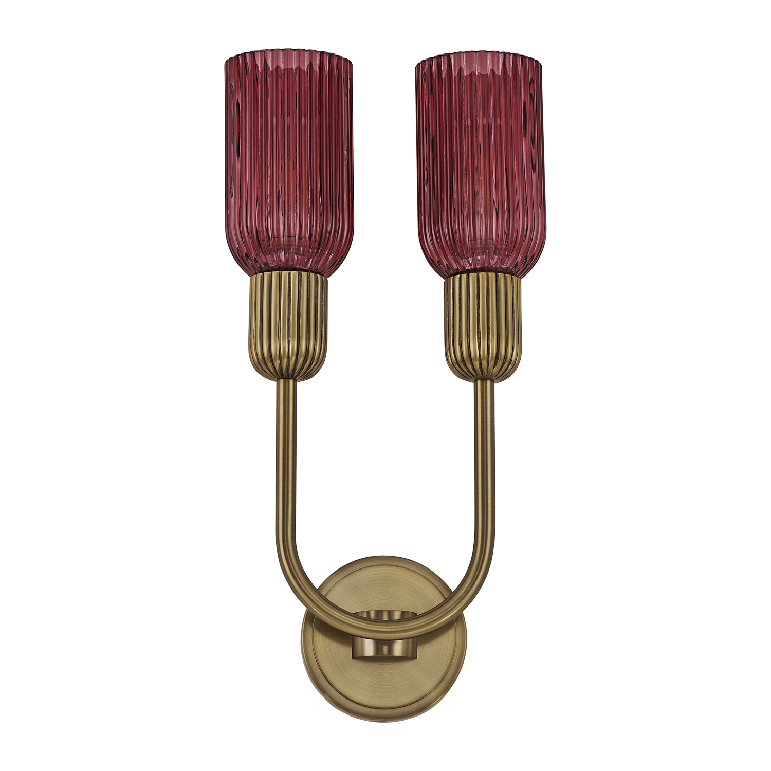 Verde 10-in 2 Light (40-watt) Satin Brass Wall Sconce - Image 4