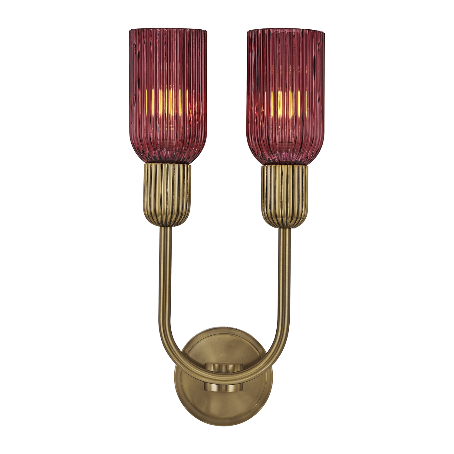 Verde 10-in 2 Light (40-watt) Satin Brass Wall Sconce - Image 10