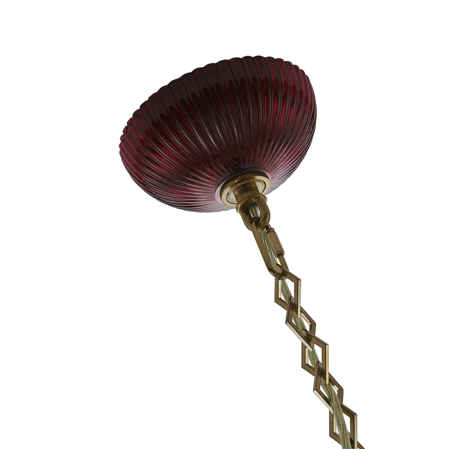 Verde 40-in 6 Light (40-watt) Satin Brass Chandelier - Image 4