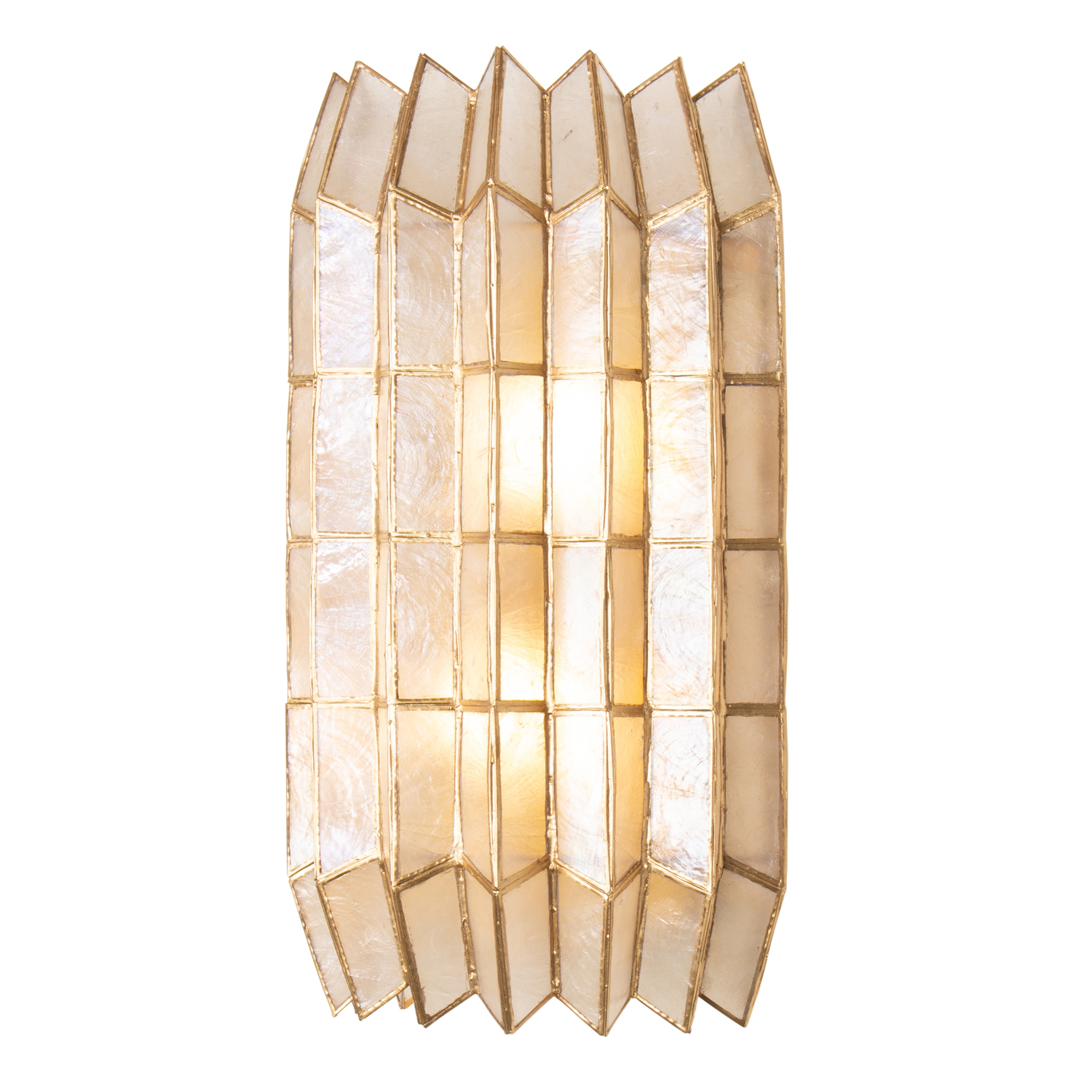 Fractal 8.5-in 2 Light (40-watt) Oxidized Gold Leaf Wall Sconce - Image 2