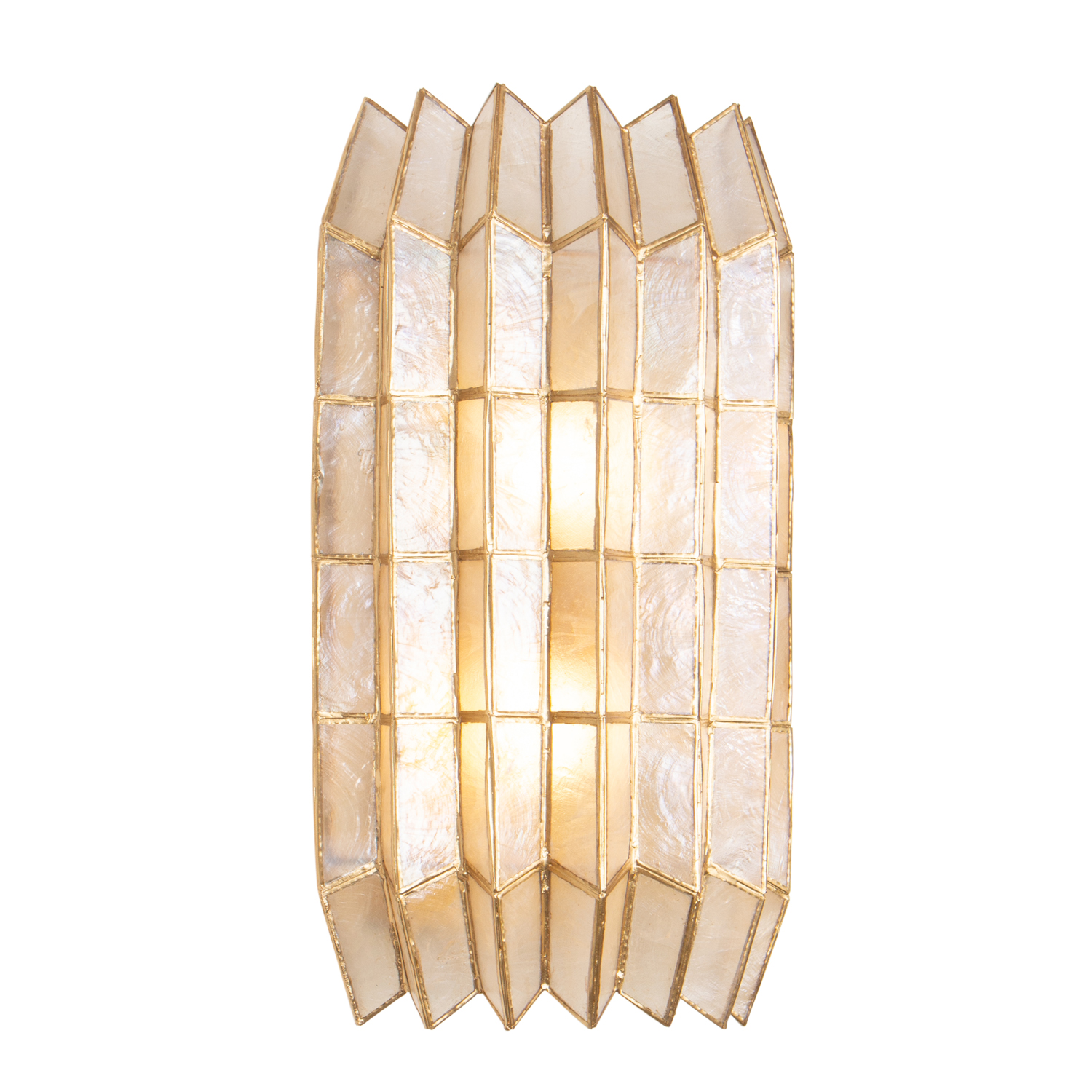 Fractal 8.5-in 2 Light (40-watt) Oxidized Gold Leaf Wall Sconce - Image 3