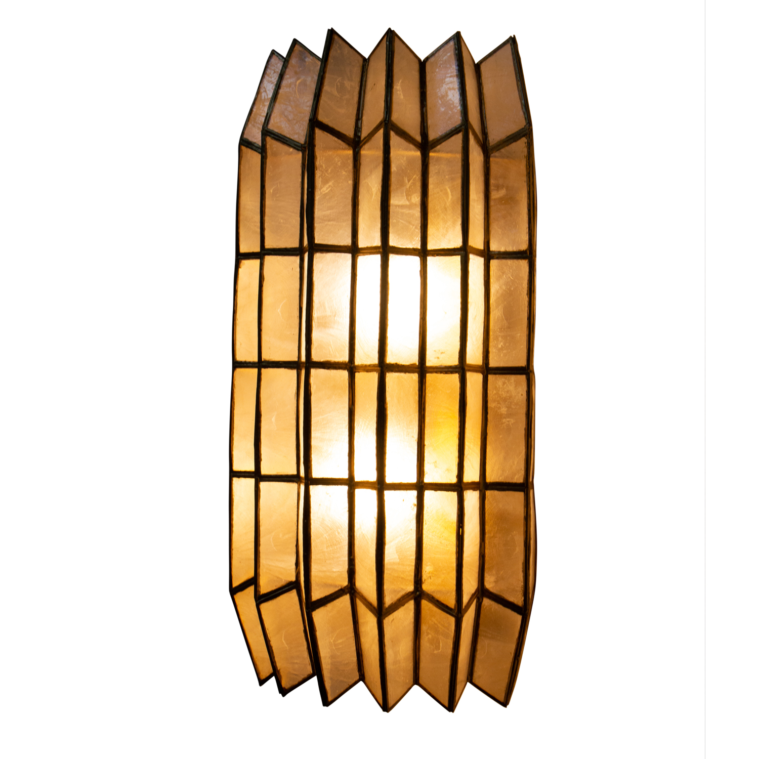 Fractal 8.5-in 2 Light (40-watt) Oxidized Gold Leaf Wall Sconce - Image 5