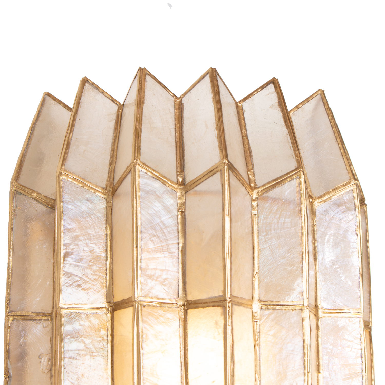 Fractal 8.5-in 2 Light (40-watt) Oxidized Gold Leaf Wall Sconce - Image 7