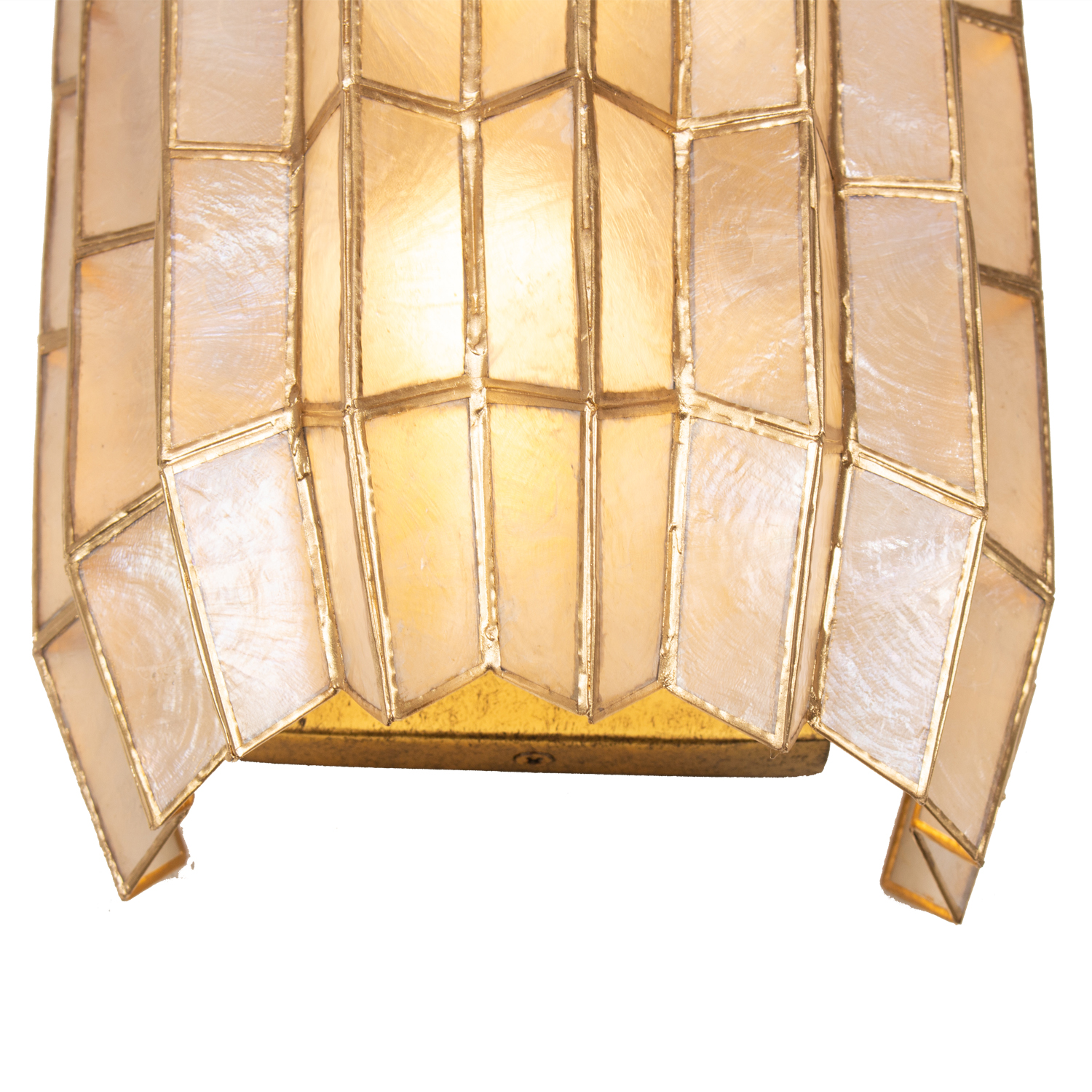 Fractal 8.5-in 2 Light (40-watt) Oxidized Gold Leaf Wall Sconce - Image 8