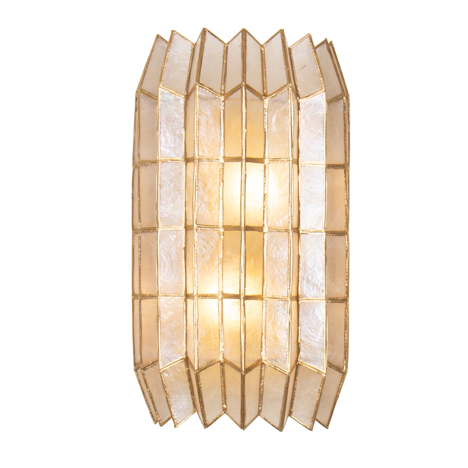 Fractal 8.5-in 2 Light (40-watt) Oxidized Gold Leaf Wall Sconce - Image 9