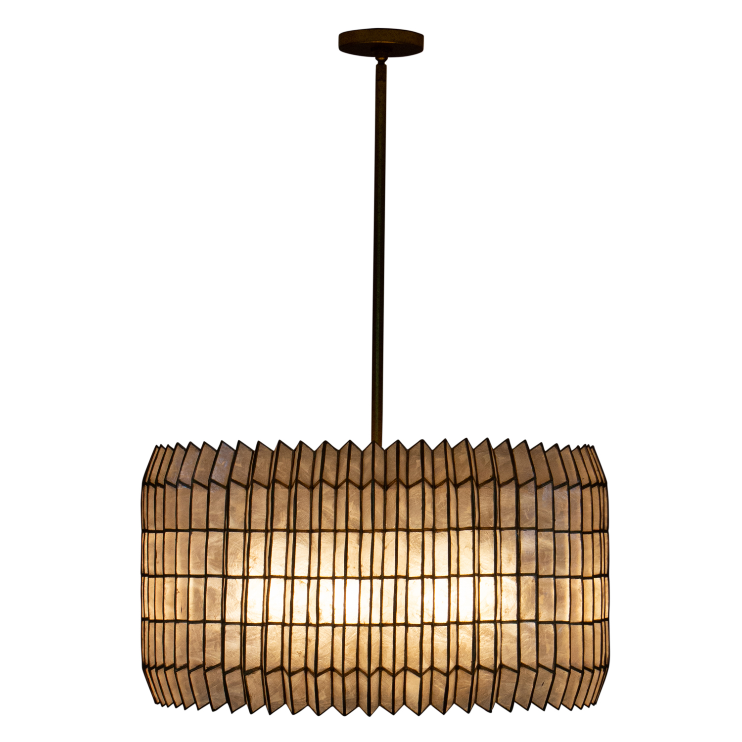 Fractal 28-in 8 Light (40-watt) Oxidized Gold Leaf Chandelier - Image 3